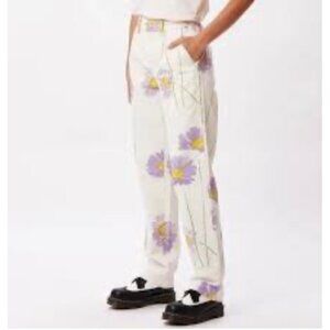 Obey Purple Floral Pollen Skater Streetwear Pants